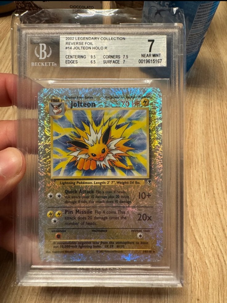 Jolteon 2002 Legendary - pokemon bgs 7 pop 5, Ophalen of Verzenden, Zo goed als nieuw