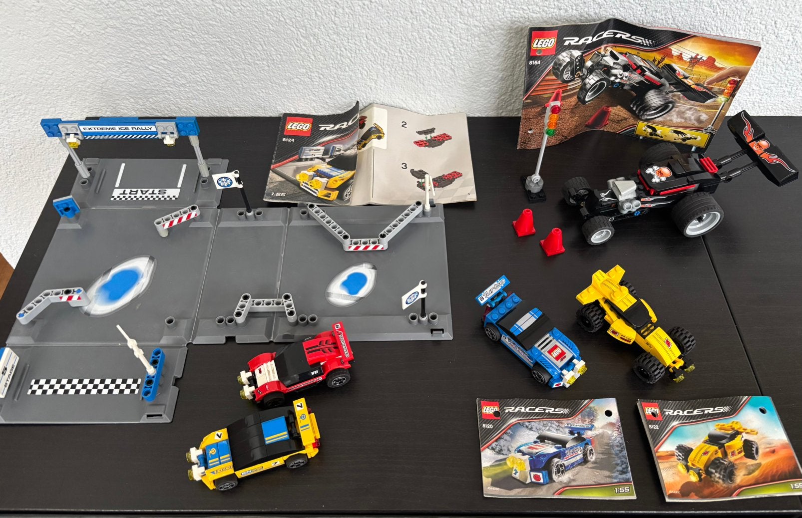 Lego Racers 8120, 8122, 8124, en 8164 complete sets, Ophalen of Verzenden, Gebruikt