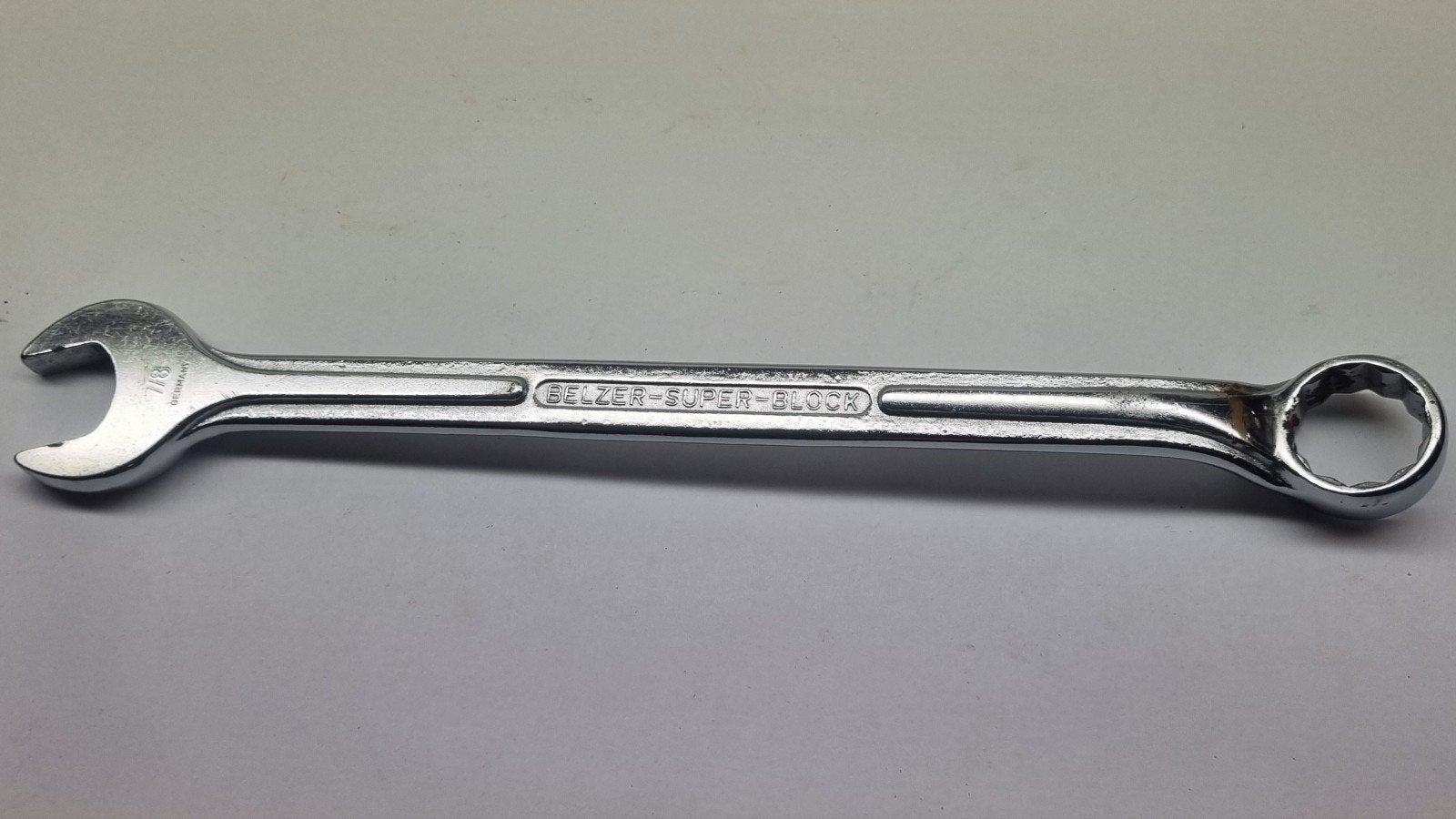 Belzer Super-Block Ringsleutel 7/8 inch - Vanadium Extra, Ophalen of Verzenden, Gebruikt, Sleutel/ratel, Overige merken