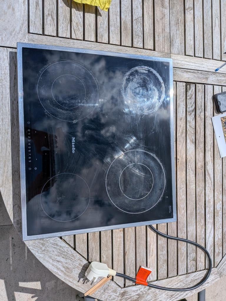 Miele KM 6202 Keramische Kookplaat - Gebruikt, Ophalen, Gebruikt, Keramisch, 4 kookzones