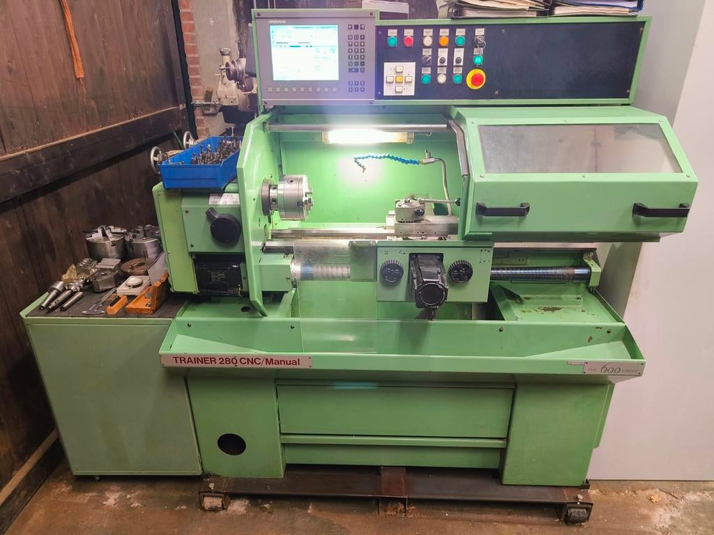 Harrison 600 CNC teach in draaibank, Ophalen, Metaaldraaibank