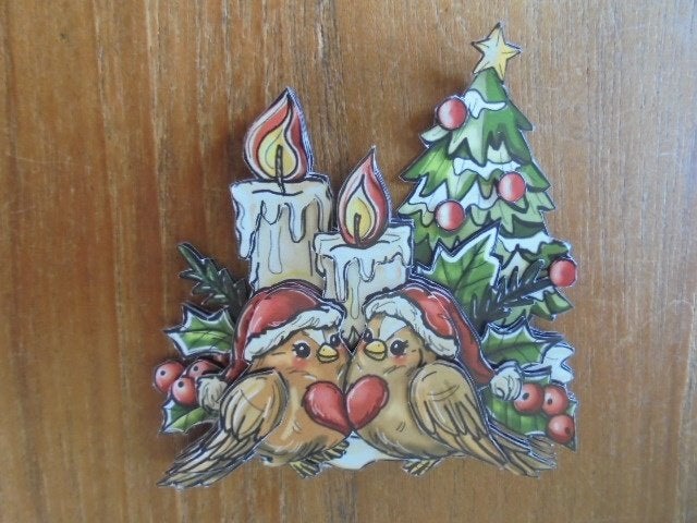 3d plaatje kerst 139, Ophalen of Verzenden, Nieuw, Kerst, Knipvel