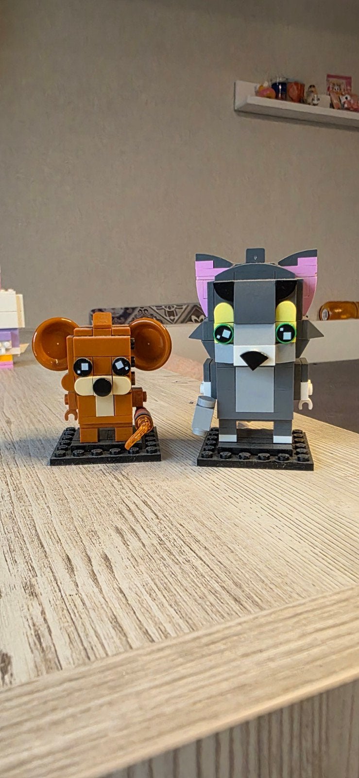 Lego Brickheadz Tom & Jerry (zonder doos/boekje), Ophalen of Verzenden, Zo goed als nieuw, Overige merken