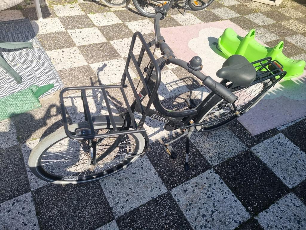 Mooie nette kinderfiets met voordrager (eventueel met krat), Gebruikt, Brera, Ophalen of Verzenden, Terugtraprem