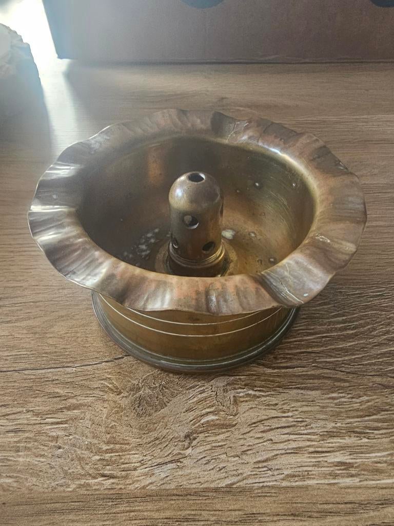 Vintage Koperen Asbak van Granaathuls 1943, Antiek en Kunst, Ophalen of Verzenden, Koper
