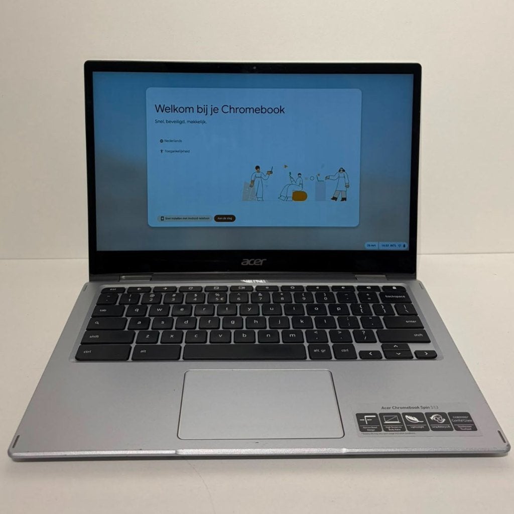 Acer Chromebook Spin 513 CP513-1H-S511 4GB/64GB SSD + Lader, Ophalen of Verzenden, Gebruikt