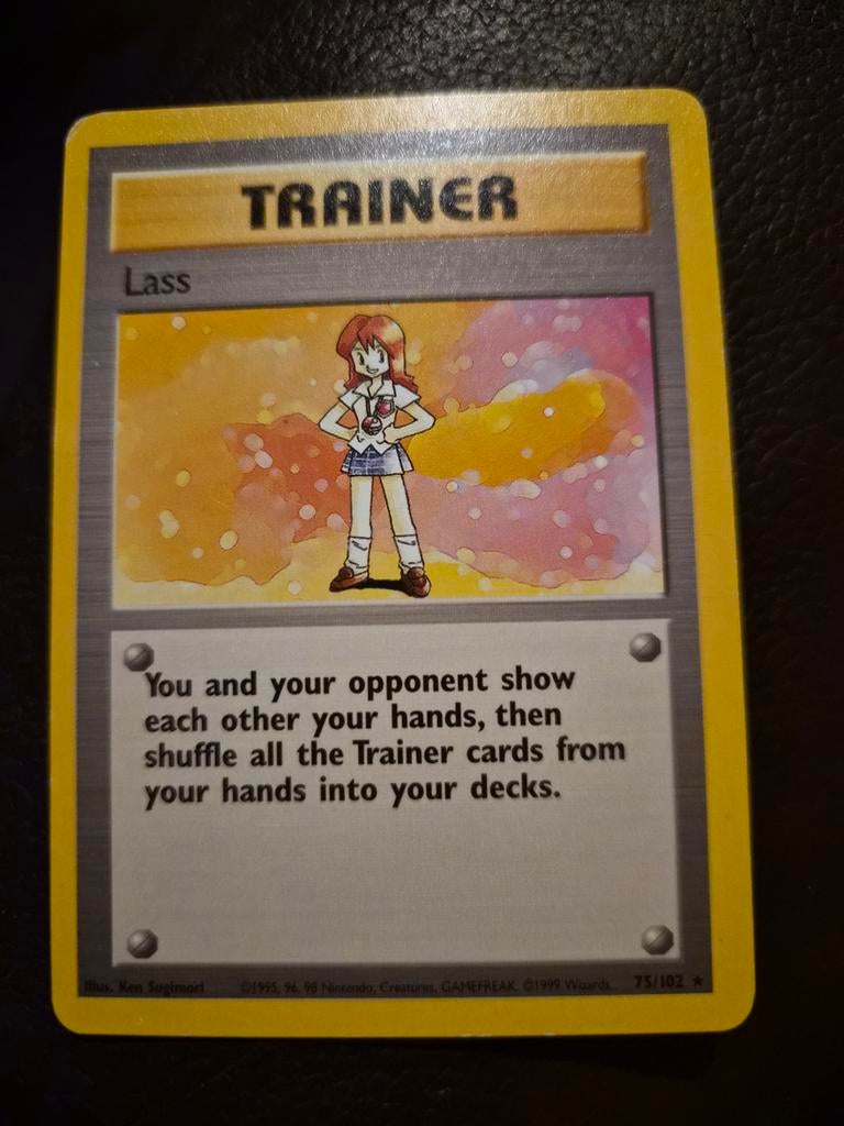 Lass base set 75/102, Ophalen of Verzenden, Gebruikt, Losse kaart, Foil