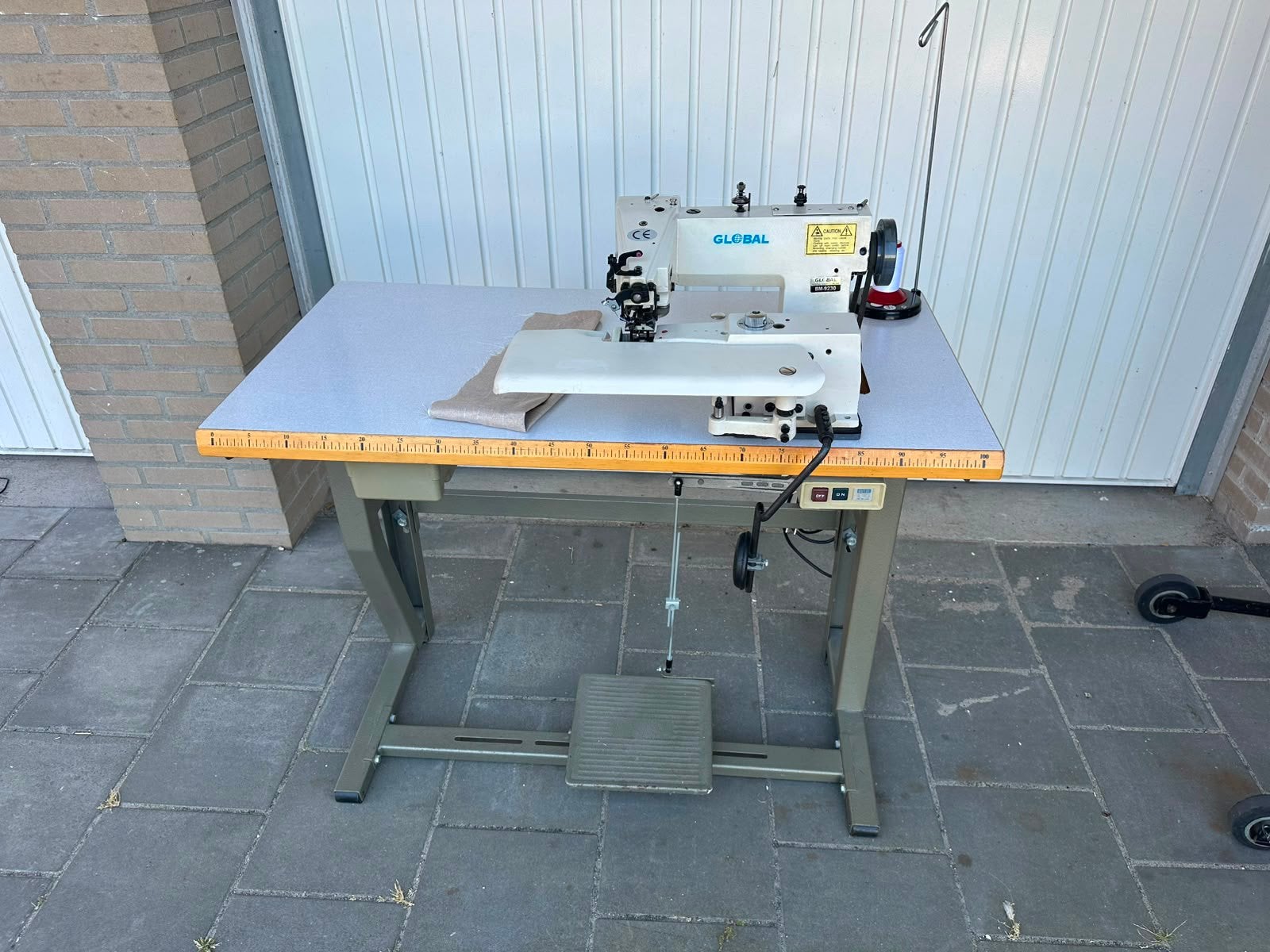 Industrie blindzoom naaimachine global, Overige merken, Gebruikt, Ophalen of Verzenden, Naaimachine