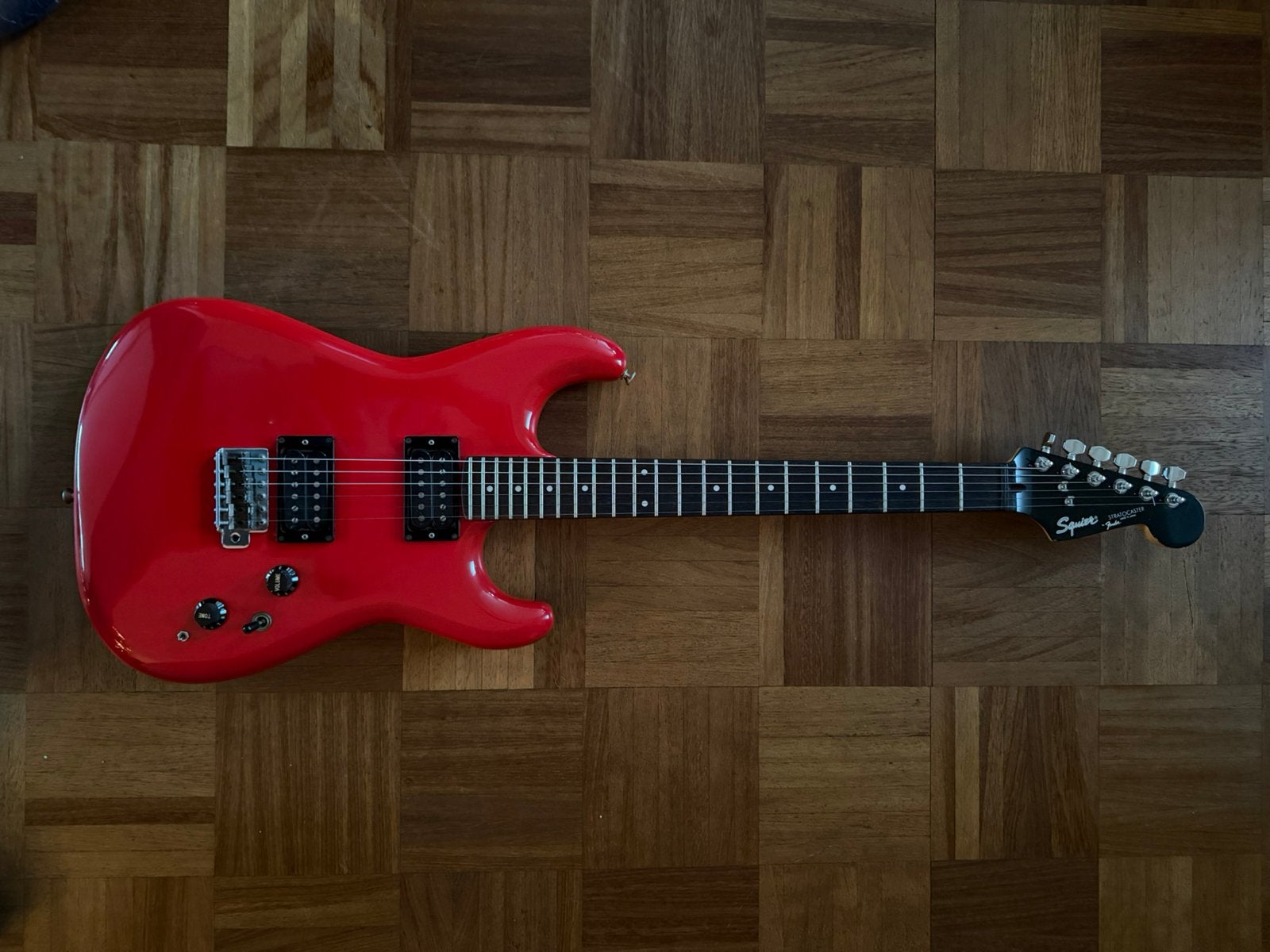 Squier Japan A-serie HM Strat uit de jaren '80, Muziek en Instrumenten, Ophalen of Verzenden, Gebruikt, Solid body, Overige merken