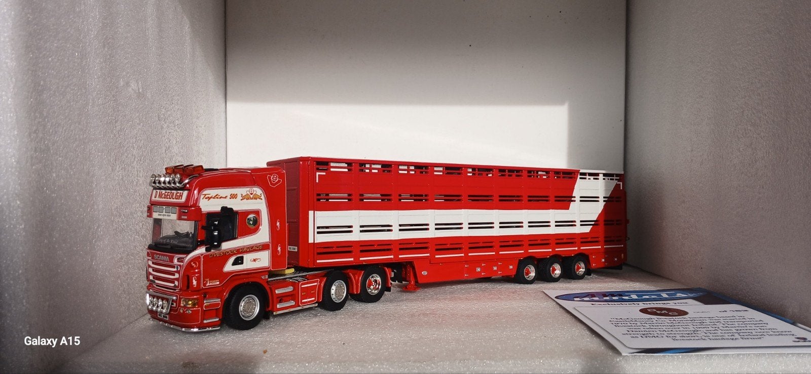 WSI...Scania V 8 R500 D.McGEOGH.Live Stock, Ophalen of Verzenden, Nieuw, Bus of Vrachtwagen, Wsi