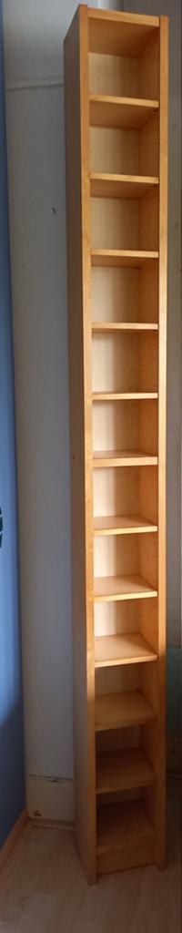 Ikea, cd rek, kast, lichte houtkleur, Huis en Inrichting, Ophalen, Met plank(en), Minder dan 50 cm, Gebruikt