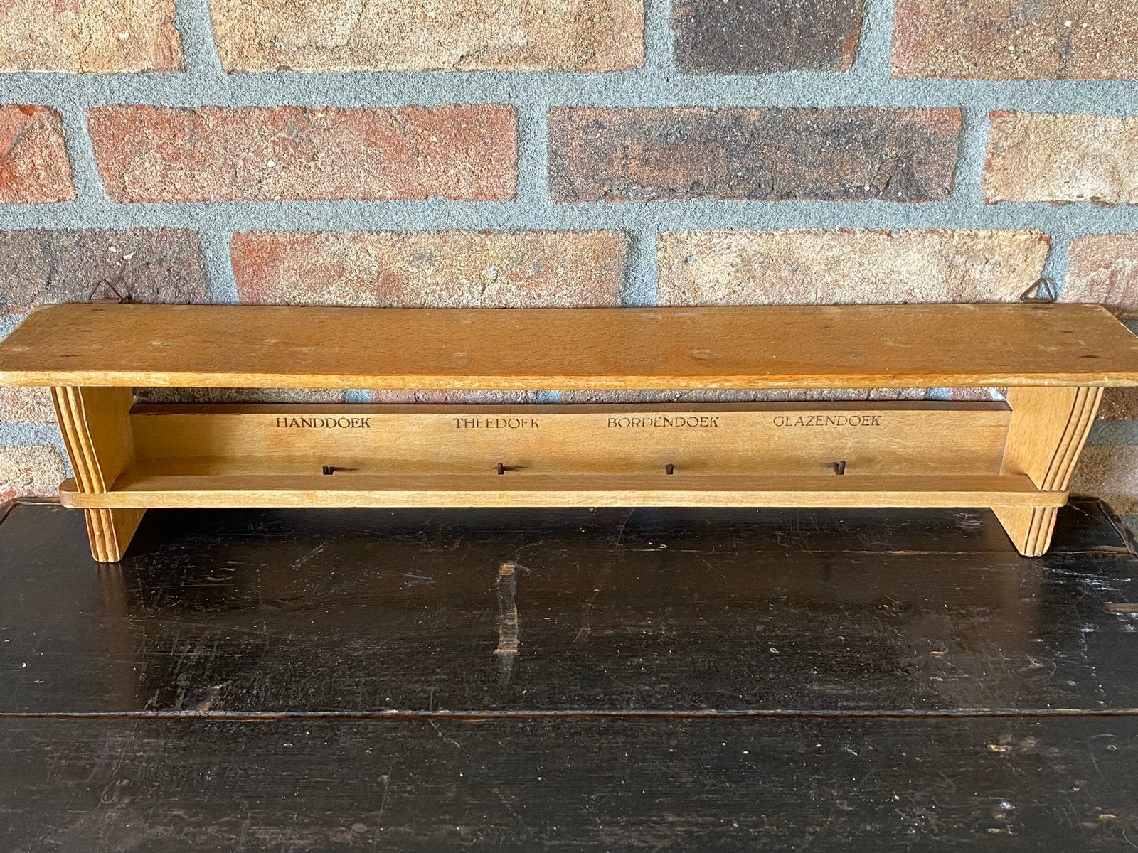 Vintage houten keukenrek, Ophalen of Verzenden
