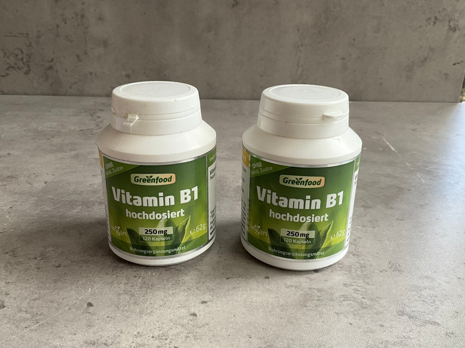 Greenfood - Vitamine B1 - 2 verpakkingen, Verzenden, Nieuw, Overige typen