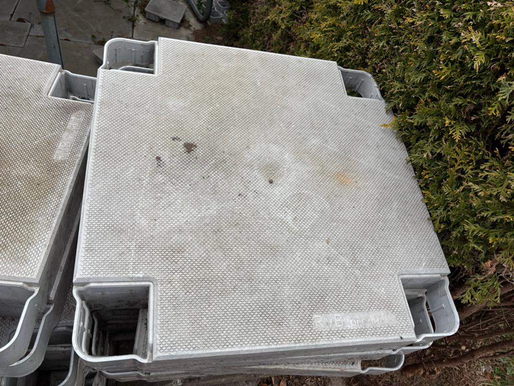 Kunststof tegels voor terras of tuinpad 26m2, Kunststof, Gebruikt, Ophalen of Verzenden, 10 m² of meer