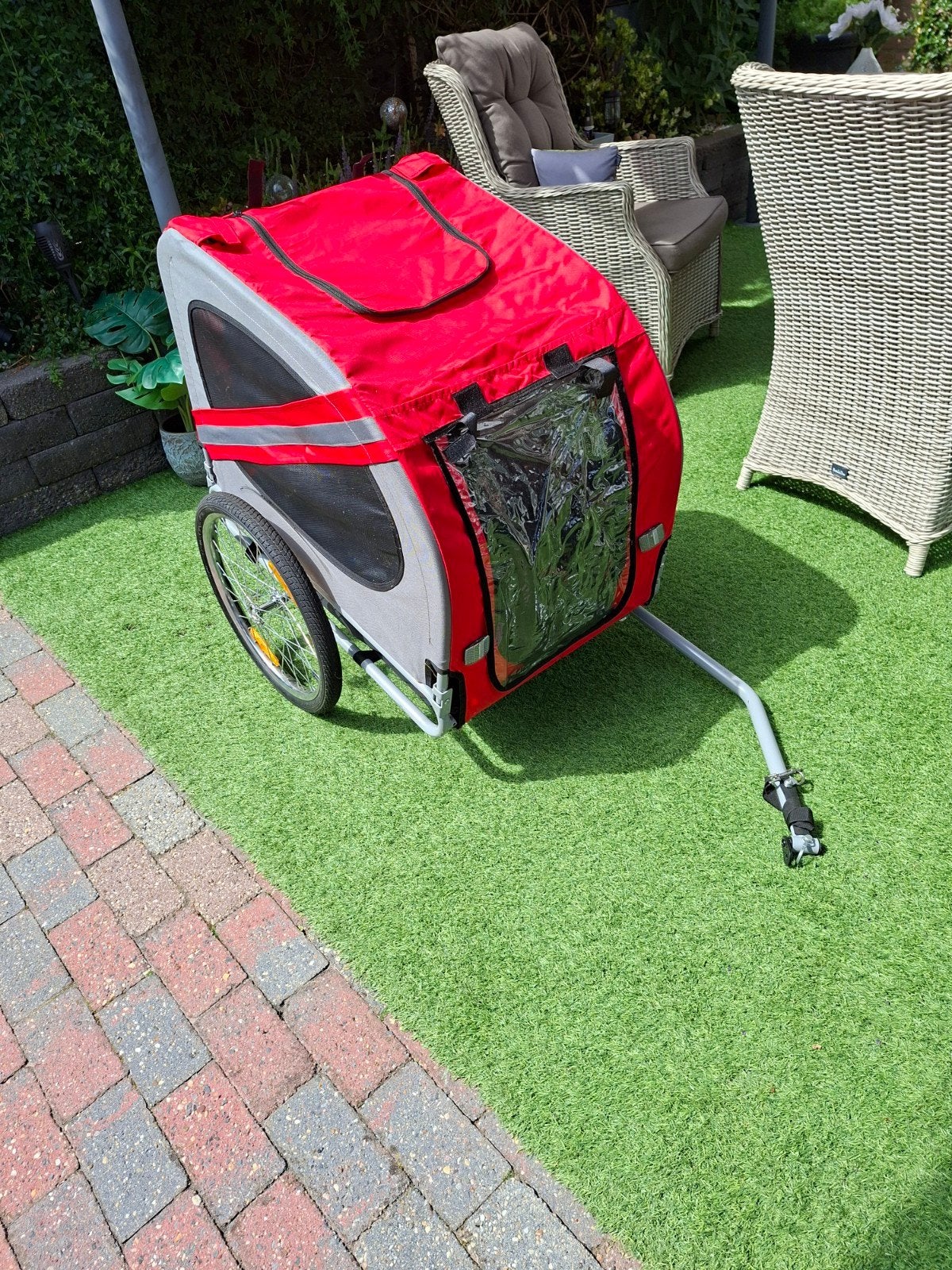 Hondenfietskar - Comfortabel en Veilig voor Uw Hond, Ophalen, 20 tot 40 kg, Zo goed als nieuw, Hondenkar