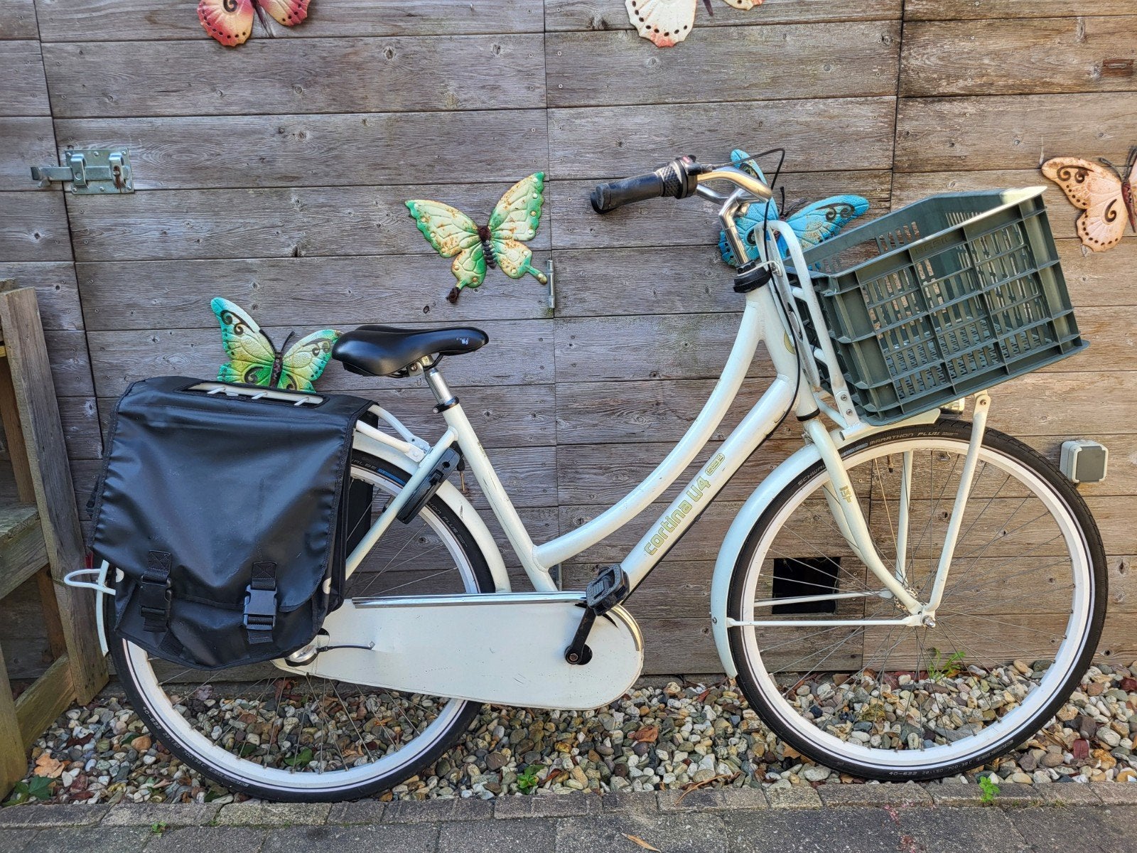 28 inch Cortina U4 Transportfiets. Servicebeurt gehad., Terugtraprem, Versnellingen, Zo goed als nieuw, Cortina