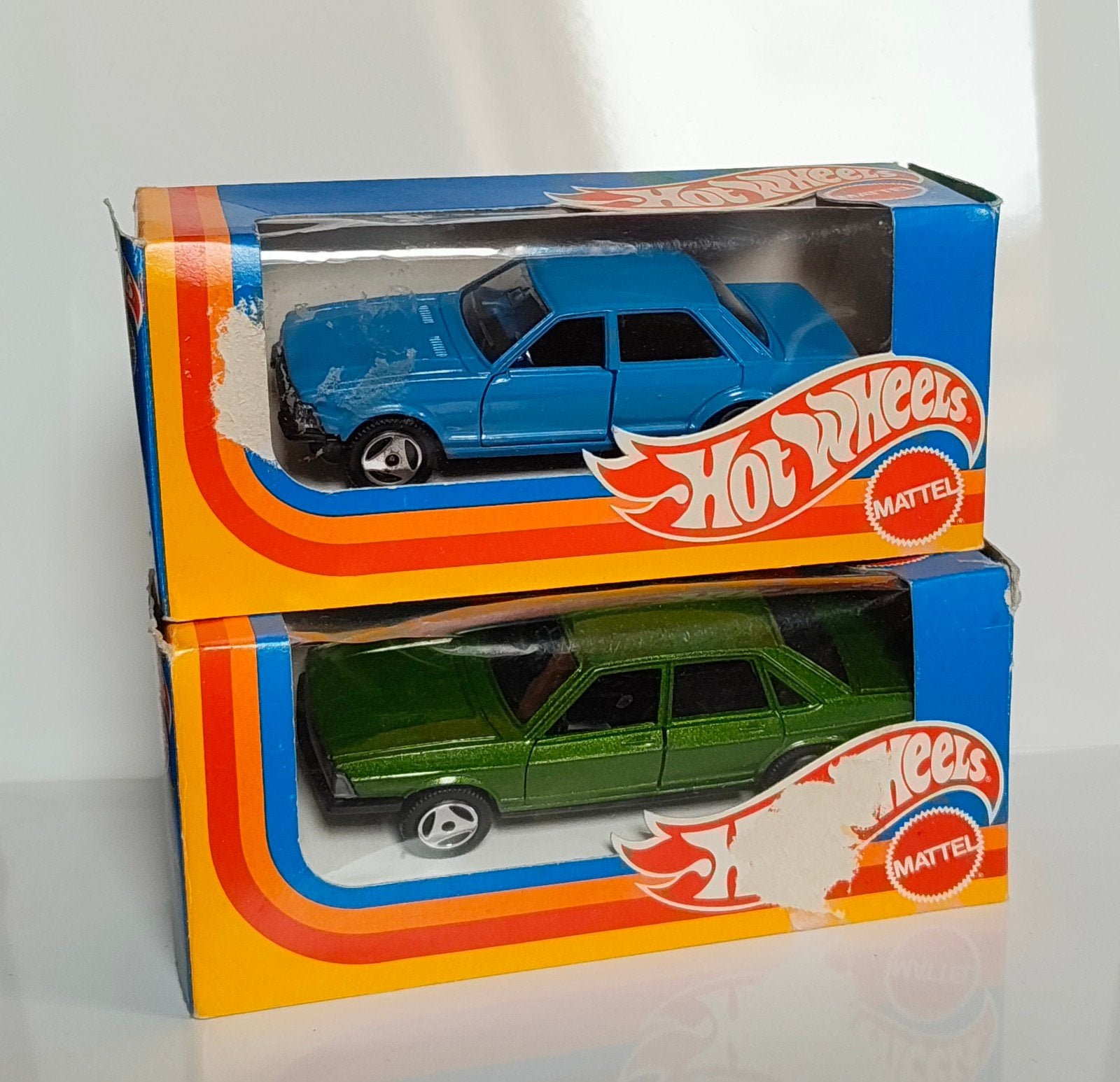 Hotwheels Vintage Ford Granada en Audi 100 1:43, Ophalen of Verzenden, Zo goed als nieuw, Auto, Overige merken