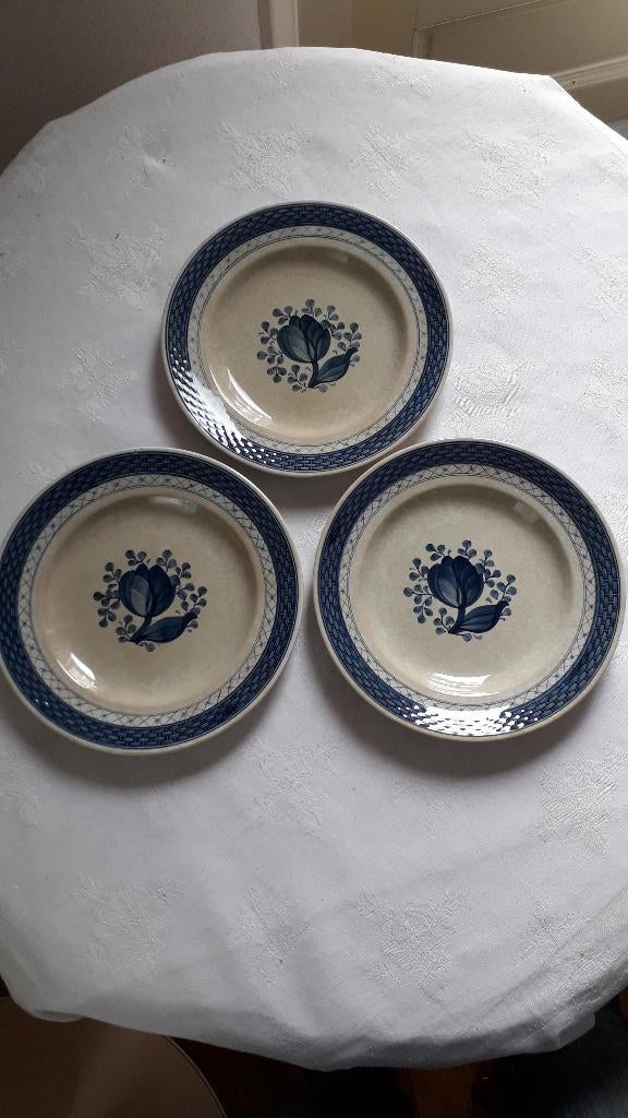 3X ROYAL COPENHAGEN BORDEN, MODEL TRANQUEBAR BEGIN 1900, Ophalen of Verzenden