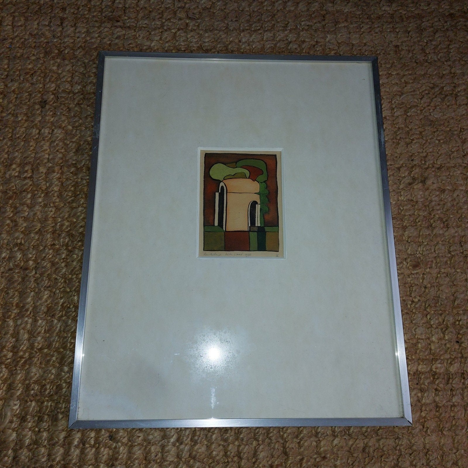 Kunstwerk Kedo Erne 1975 Aquarel, Antiek en Kunst, Ophalen