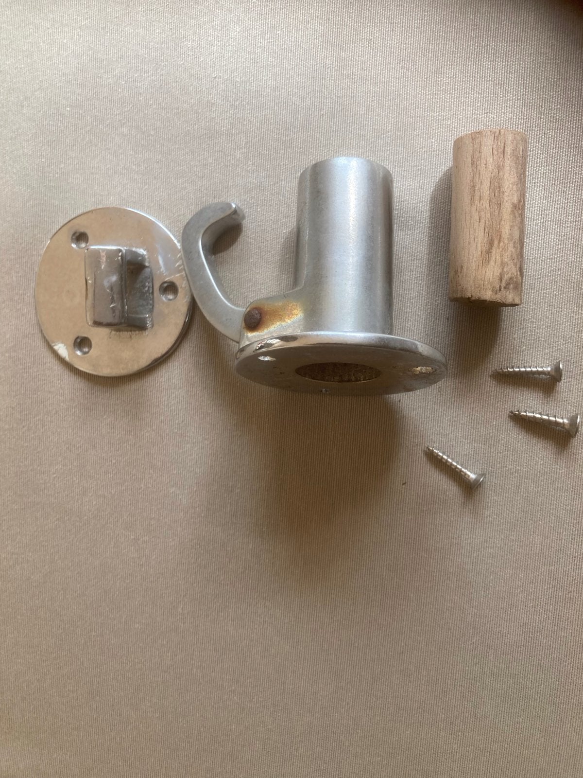 Deur vastzetter  voor houten poort, Ophalen, Gebruikt, IJzer, Overige typen