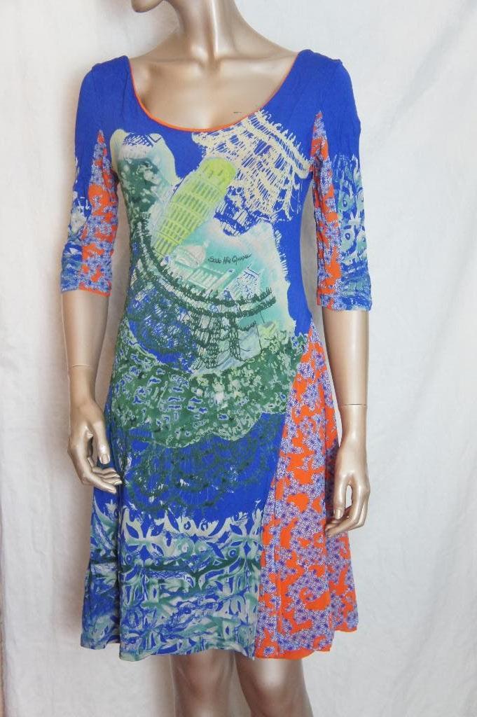 SAVE THE QUEEN jurk maat XL ( valt mt S), Kleding | Dames, Jurken, Verzenden, Zo goed als nieuw, Maat 36 (S), Knielengte