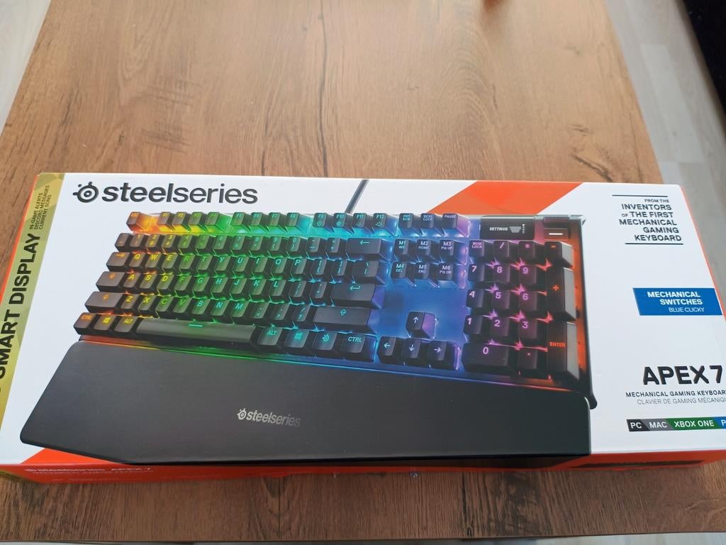 Steelseries apex 7 blue switch, Ophalen, Gebruikt, Gaming toetsenbord, Qwerty