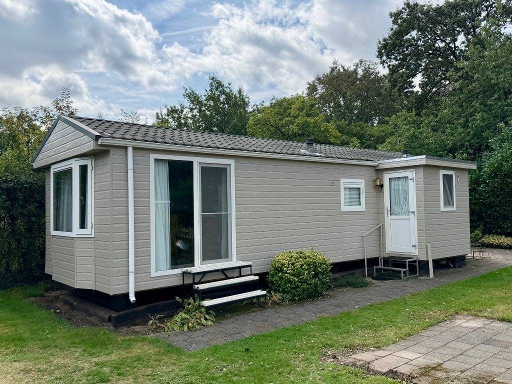 Chalet (Gritter) dubbelglas 2 slaapkamers incl. transport NL, Tot en met 4