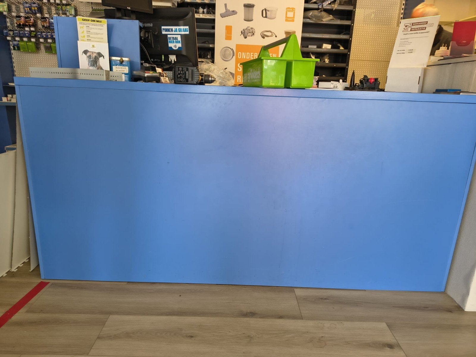 Balie en losse meubelpanelen - Blauw, Ophalen, HPL