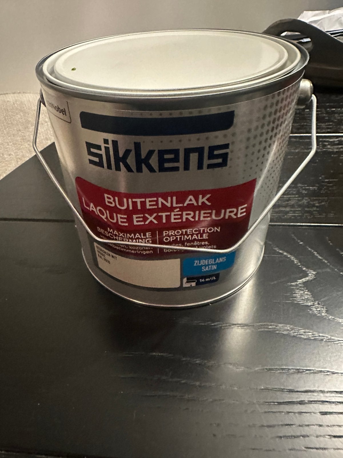 Sikkens 9010 zijdeglans 2,5 l.  Nw, Ophalen of Verzenden, Nieuw, Wit, Lak