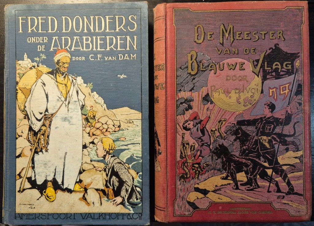 Twee jongens avonturen boeken van 1920, Antiek en Kunst, Ophalen of Verzenden, C.F. van Dam en Paul d'Ivoi