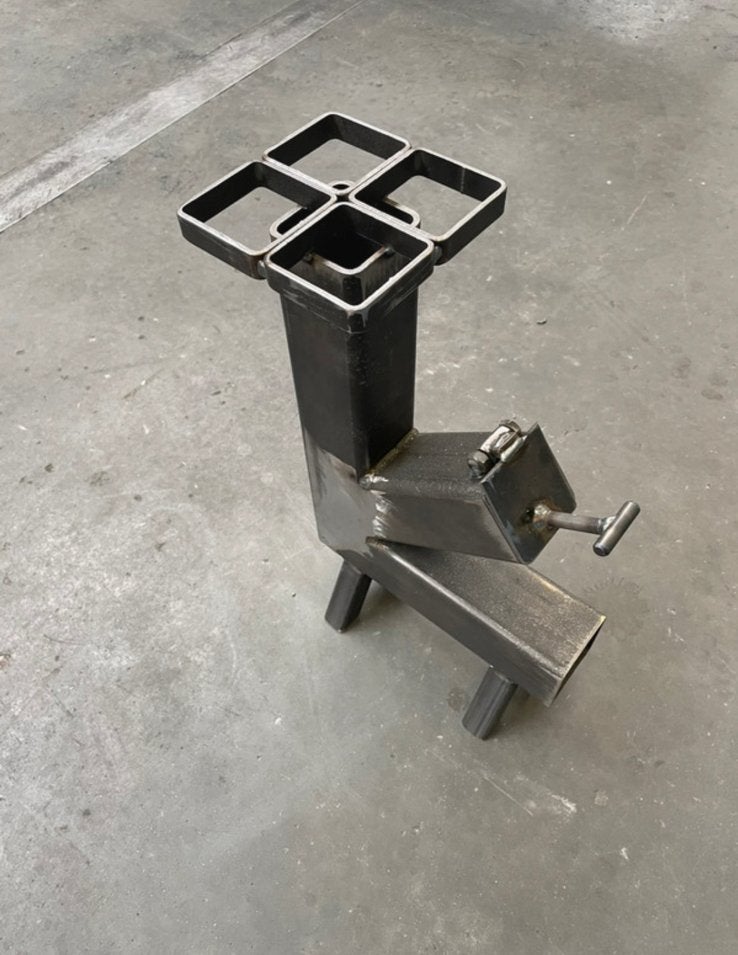 Rocket Stove / Noodbarbecue op maat – Handgemaakt van staal, Ophalen, Zo goed als nieuw