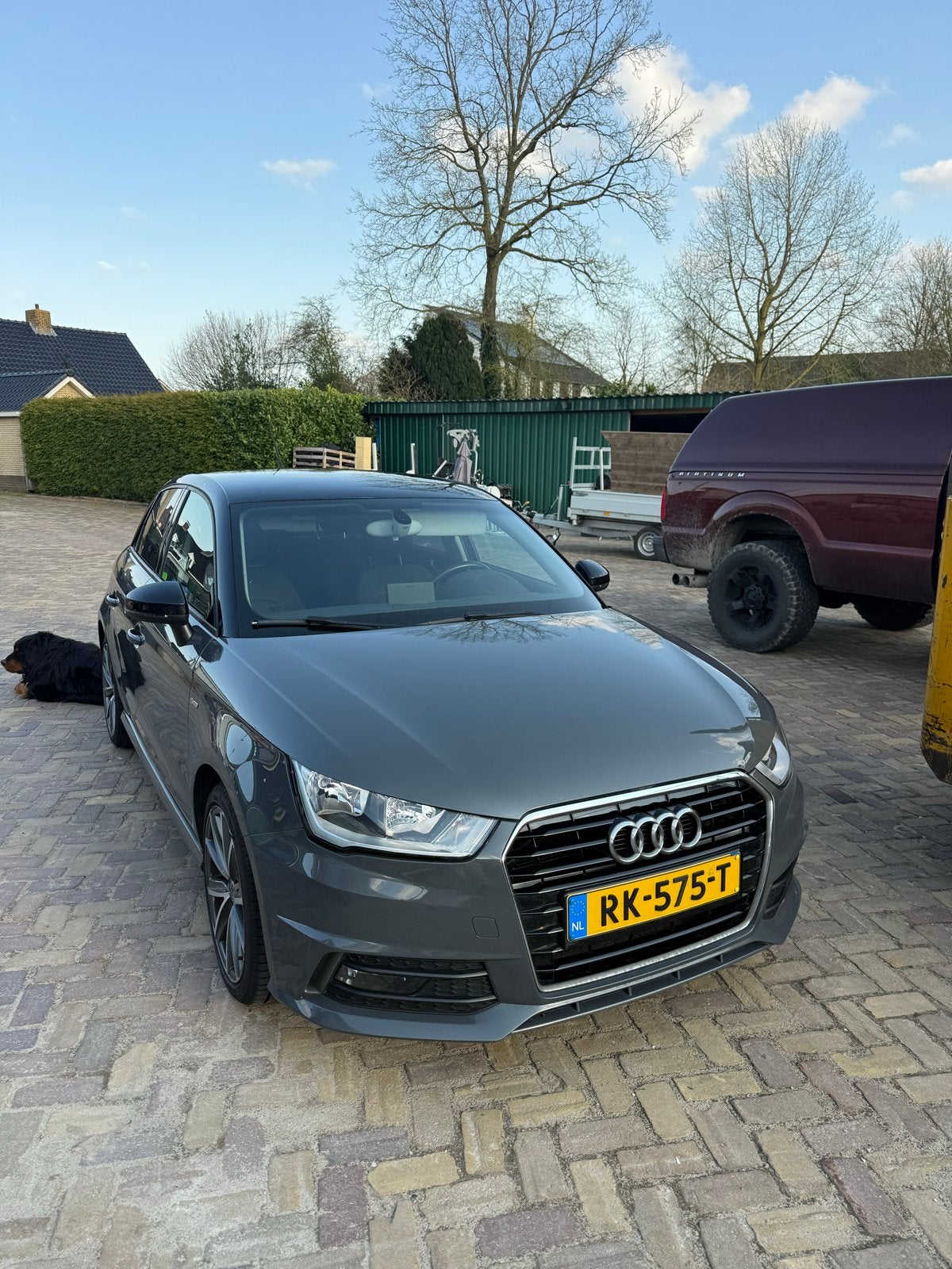 Audi A1 1.0 Tfsi 95pk 2017 Grijs, Auto's, Voorwielaandrijving, 95 pk, 23 km/l, Origineel Nederlands