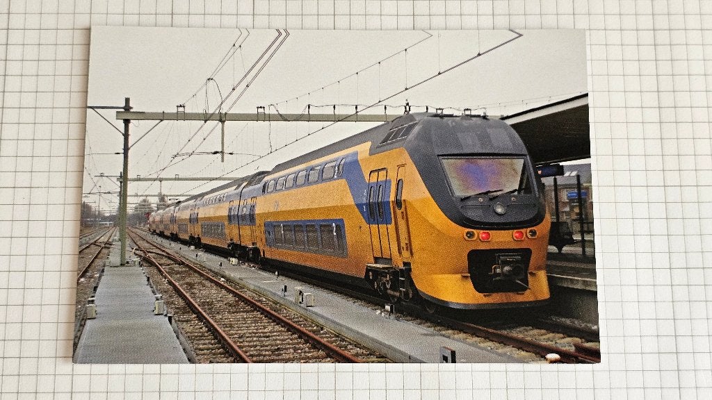 Foto TREIN NS Nederlandse Spoorwegen VIRM Dubbeldekker, Verzenden, Gebruikt, Trein, Overige typen
