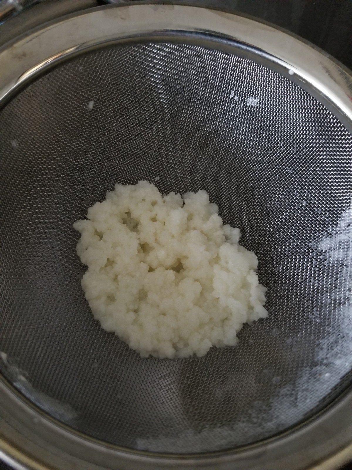 Melkkefir korrels, Ophalen