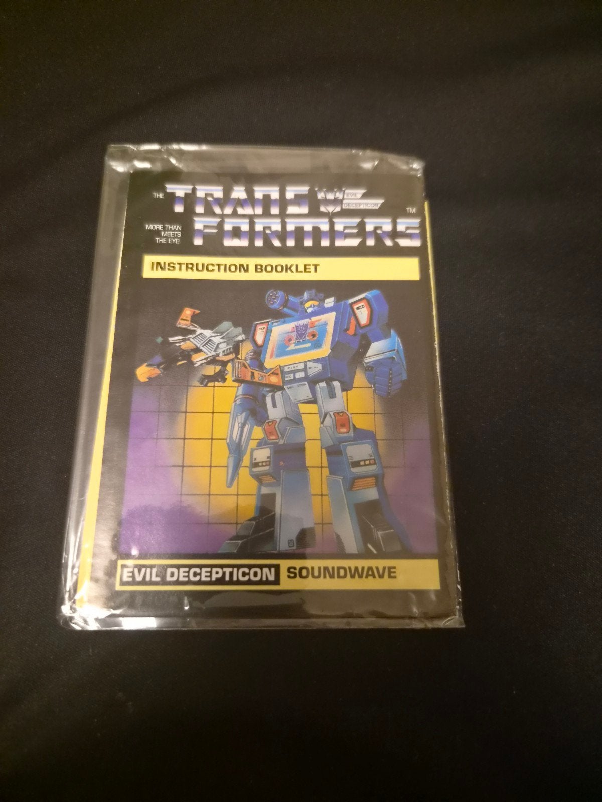 Transformers G1 Soundwave Instructieboekje & Stickers, G1, Ophalen of Verzenden, Gebruikt