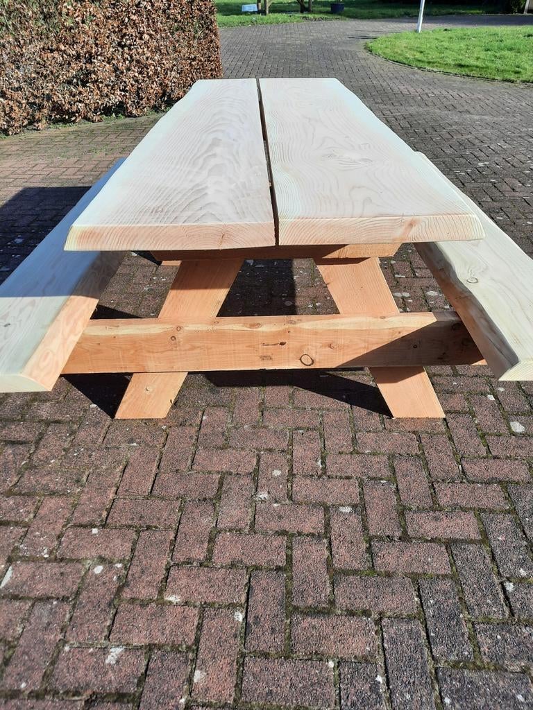 Zware Douglas Picknicktafels 60mm - Snelle Levering!, Ophalen, Nieuw, Rechthoekig, Hout