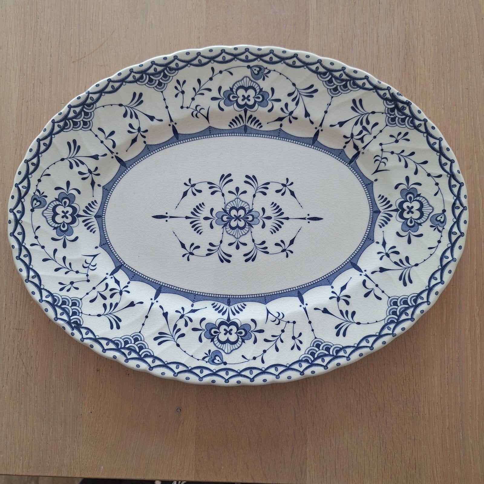 Copenhagen England Amsley & co schaal blauw, Antiek en Kunst, Ophalen