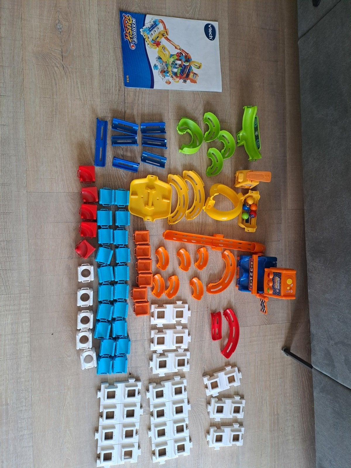 VTech Marble Rush knikkerbaan 5193 - Complete set met handle, Ophalen of Verzenden, Gebruikt, 4 tot 6 jaar