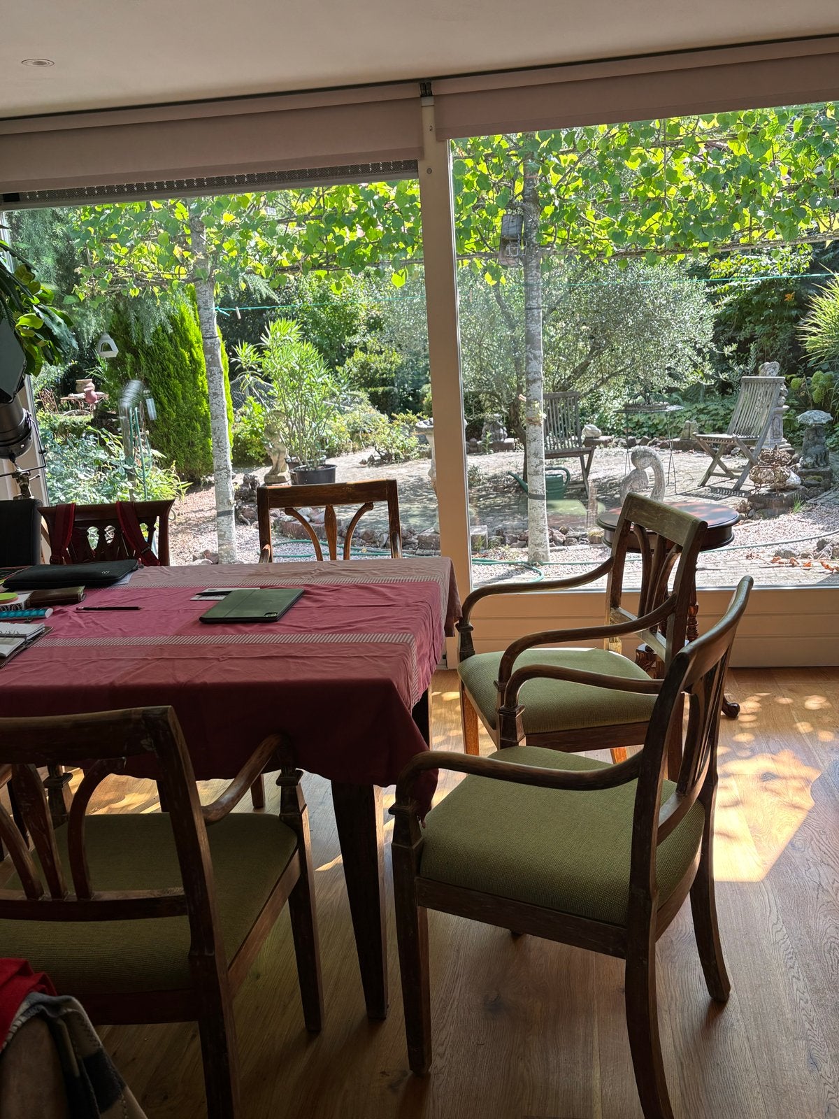 4 Robuuste Kloosterstoelen - Recent Bekleed!, Ophalen
