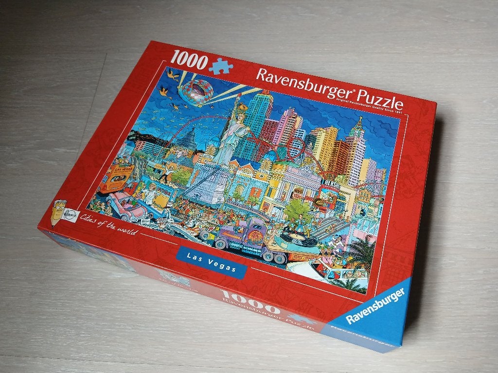 Puzzel Fleroux Cities of the World - Las Vegas (ALS NIEUW), Ophalen of Verzenden, 500 t/m 1500 stukjes, Zo goed als nieuw, Legpuzzel