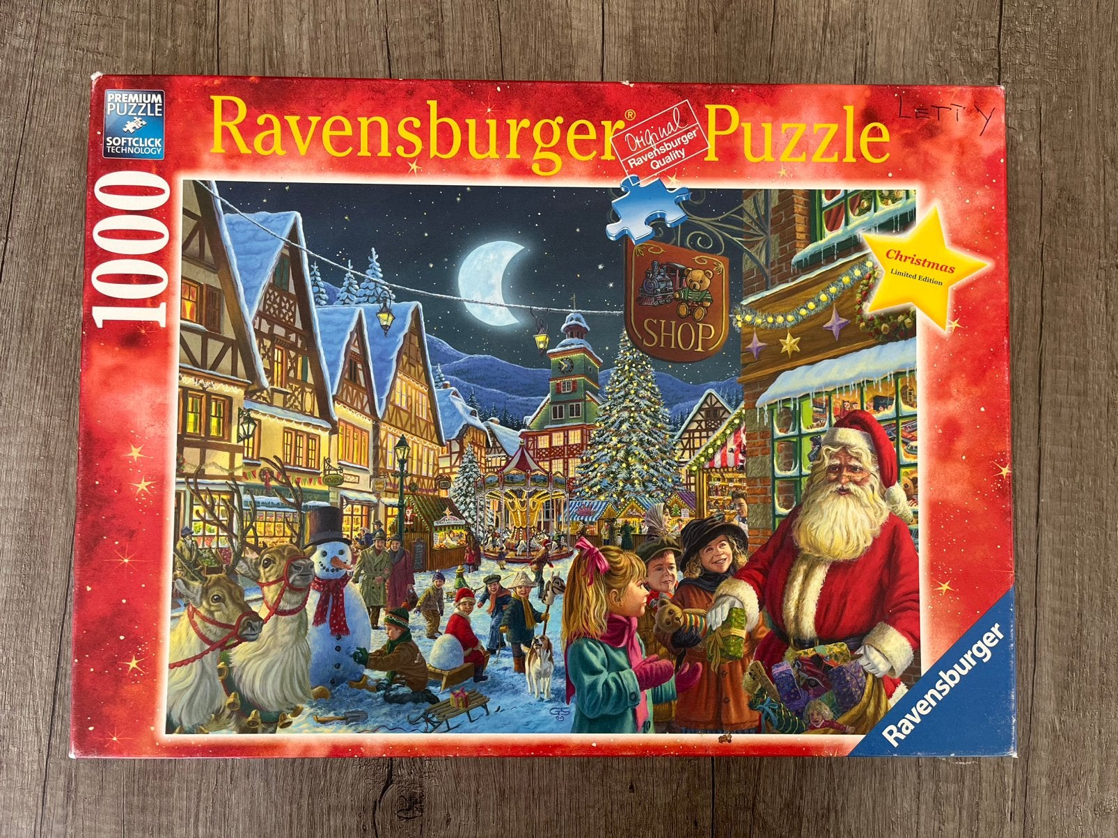 Ravensburger puzzel kerst, 1000 stukjes, Ophalen, 500 t/m 1500 stukjes, Zo goed als nieuw, Legpuzzel