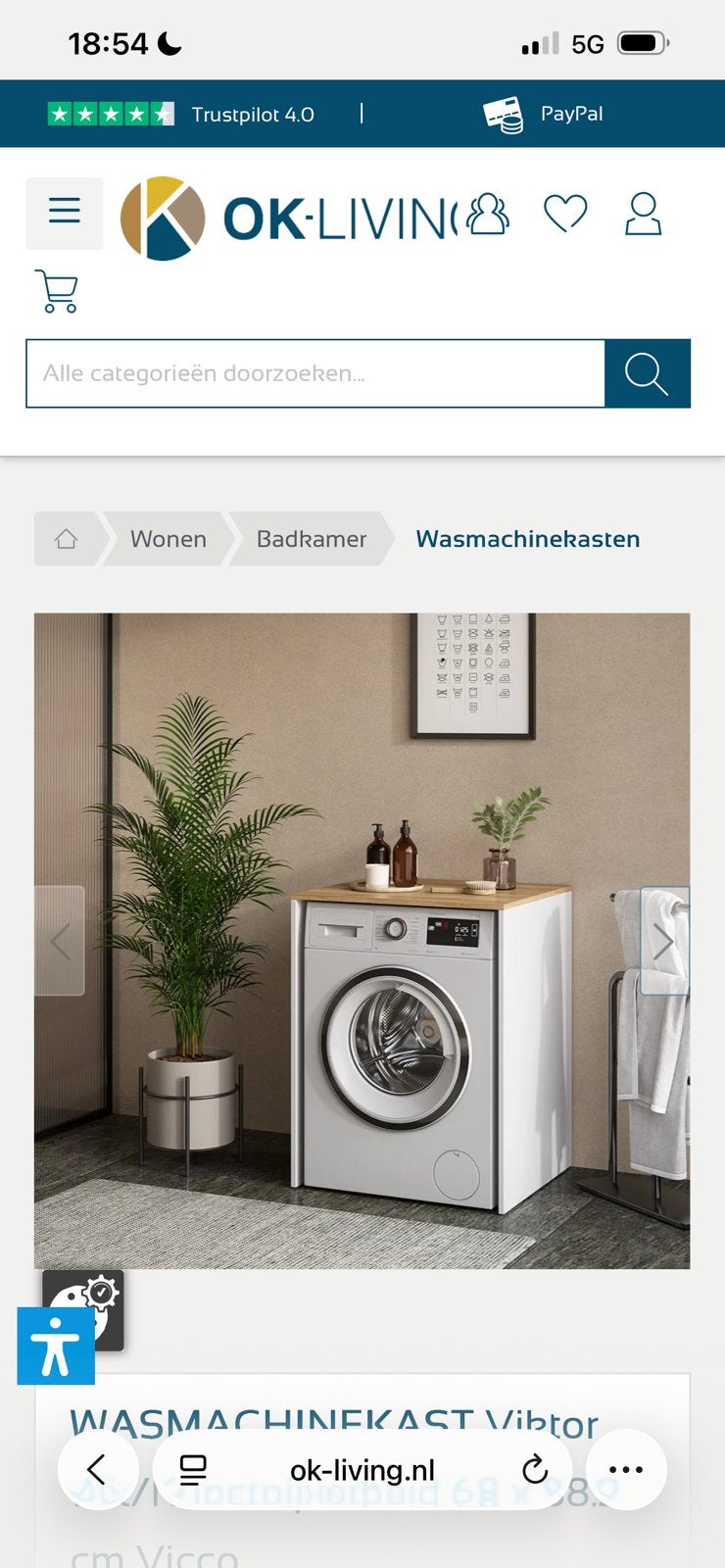 1x Ombouwkast Viktor OK-living, Ophalen, Zo goed als nieuw, 85 tot 90 cm