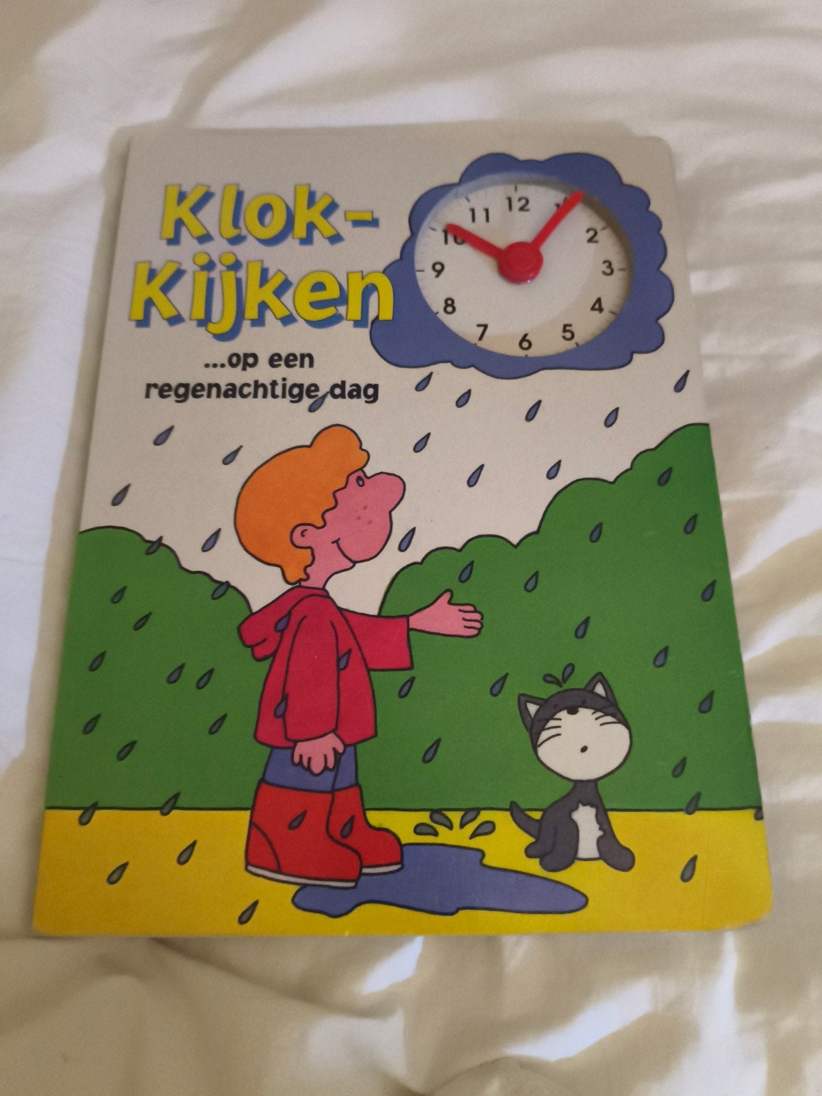 Klokkijken op een regenachtige dag - Leerklok boek, Boeken, Kinderboeken | Kleuters, Ophalen, Jongen of Meisje, Zo goed als nieuw