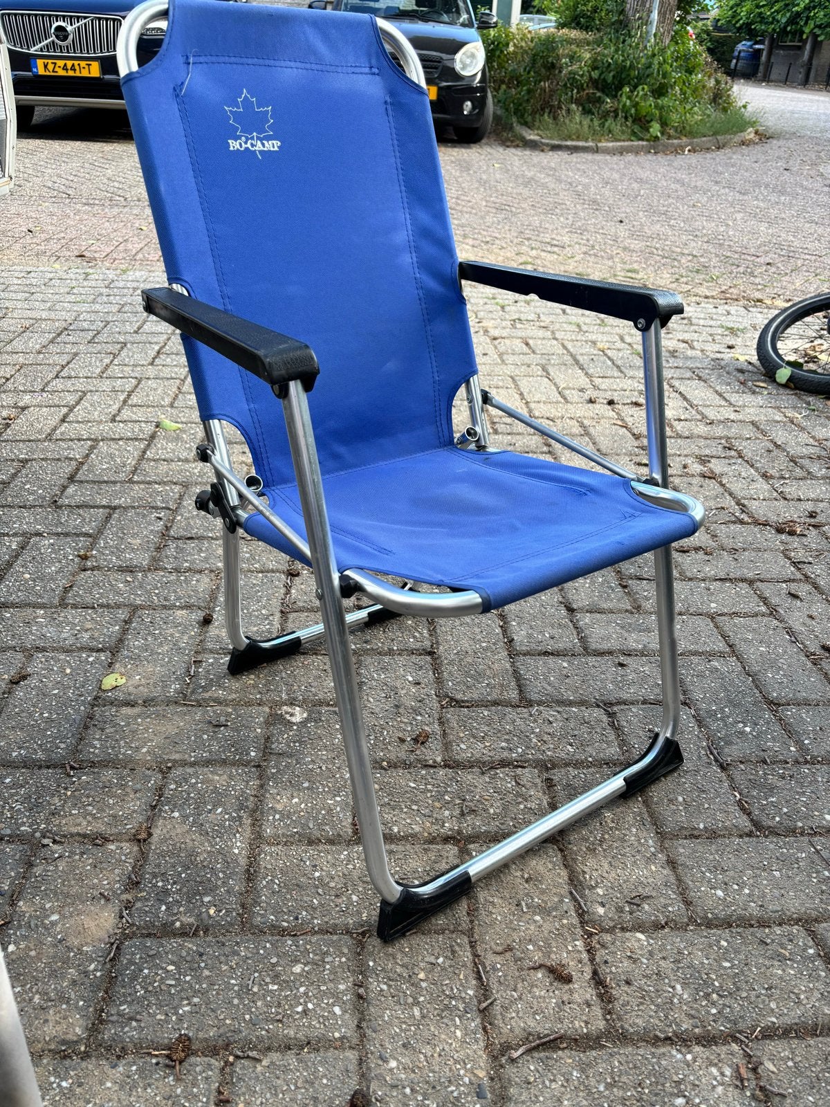 2 Bo-Camp Campingstoeltjes voor kinderen - Blauw, Caravans en Kamperen, Ophalen, Gebruikt, Campingstoel