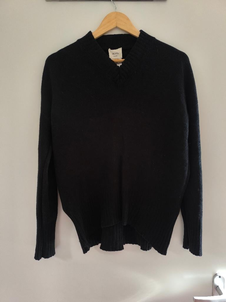 Alysi Chocolat Trui XS - Wol & Kasjmier, Kleding | Dames, Alysi chocolat, Zwart, Ophalen of Verzenden, Maat 34 (XS) of kleiner