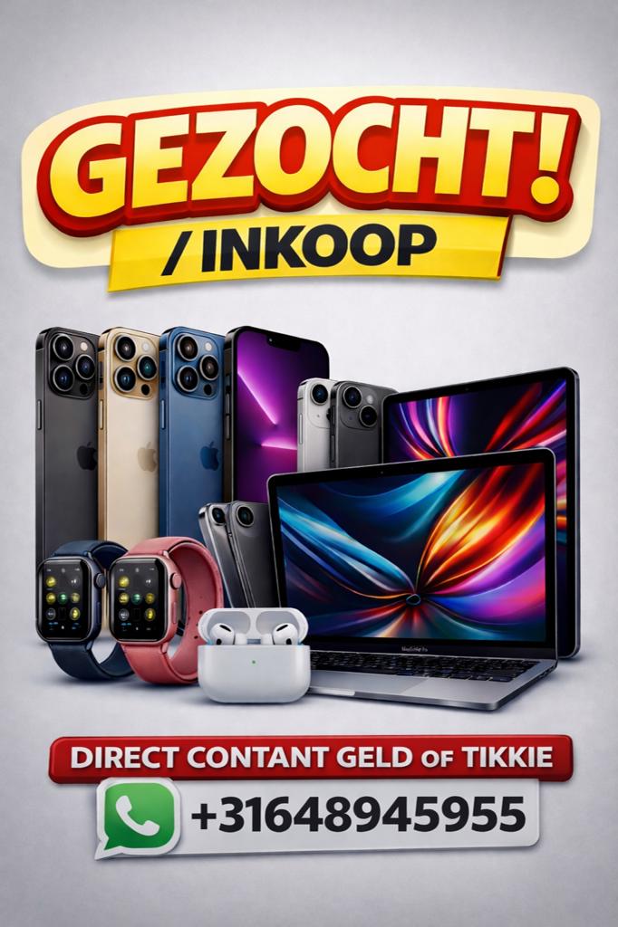 INKOOP / GEZOCHT Apple iPhone / iPad 15 16 17 Pro Max, Telecommunicatie, Mobiele telefoons | Apple iPhone, Ophalen of Verzenden