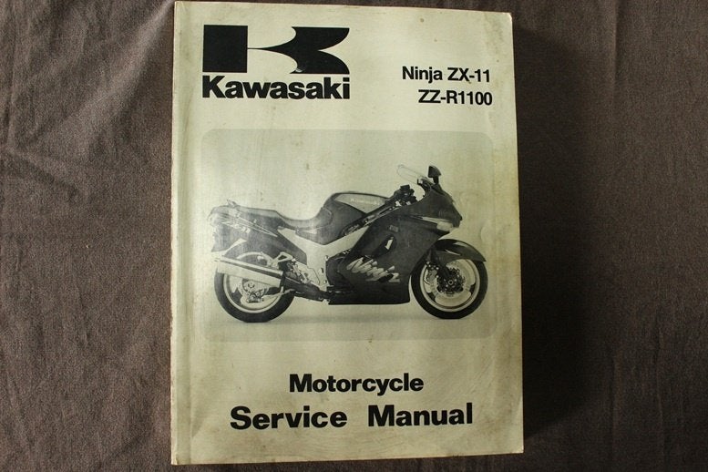 Kawasaki Ninja ZX-11 ZZ-R1100 1993 motorcycle service manual, Ophalen of Verzenden, Kawasaki