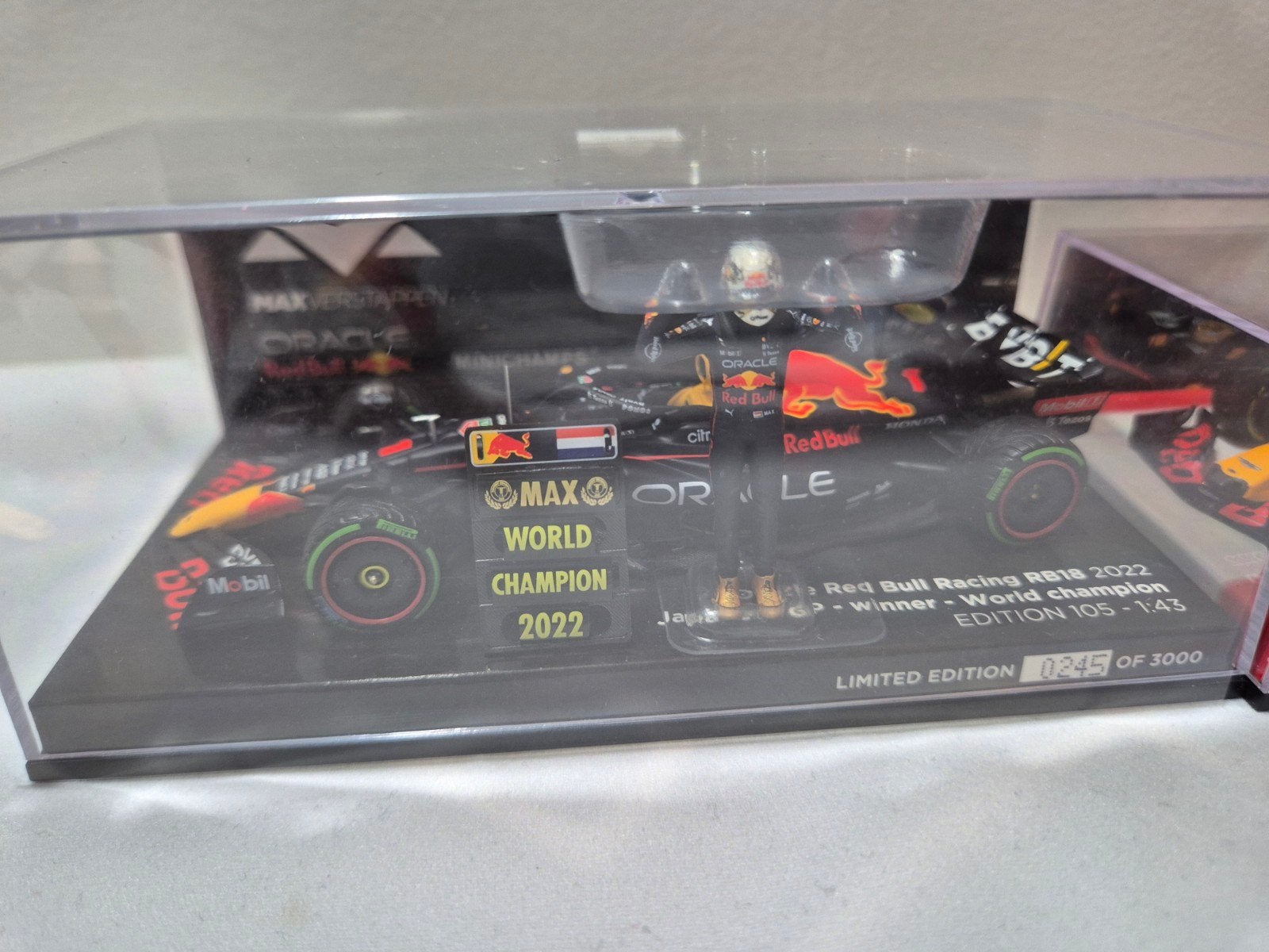 4 Max Verstappen Red Bull Minichamps 1/43, Ophalen of Verzenden, Zo goed als nieuw, Auto, MiniChamps