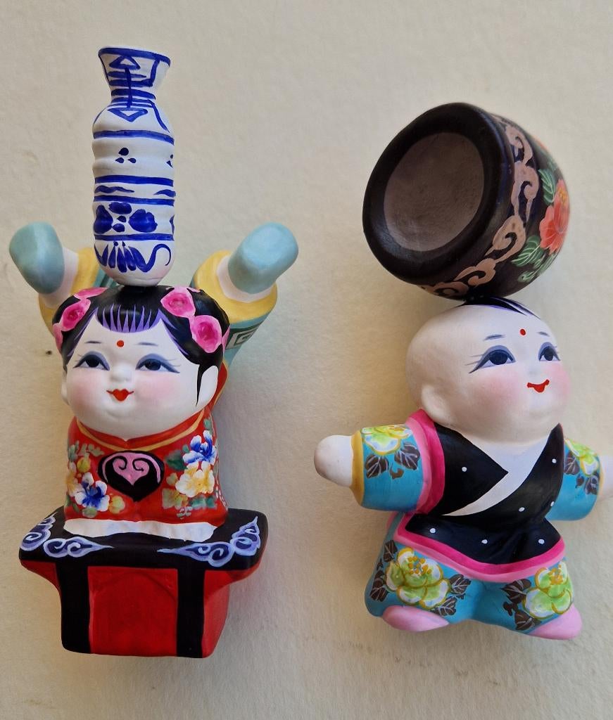 Chinese klei figuurtjes acrobaren, Ophalen of Verzenden, Nieuw