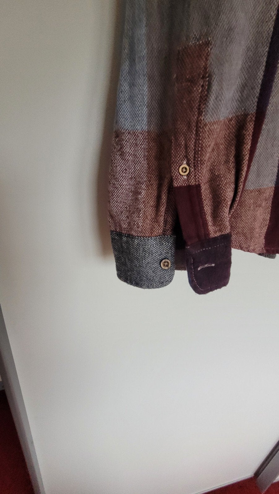 Heren hemd flanel, Ophalen of Verzenden, Zo goed als nieuw, Blauw, Halswijdte 43/44 (XL)
